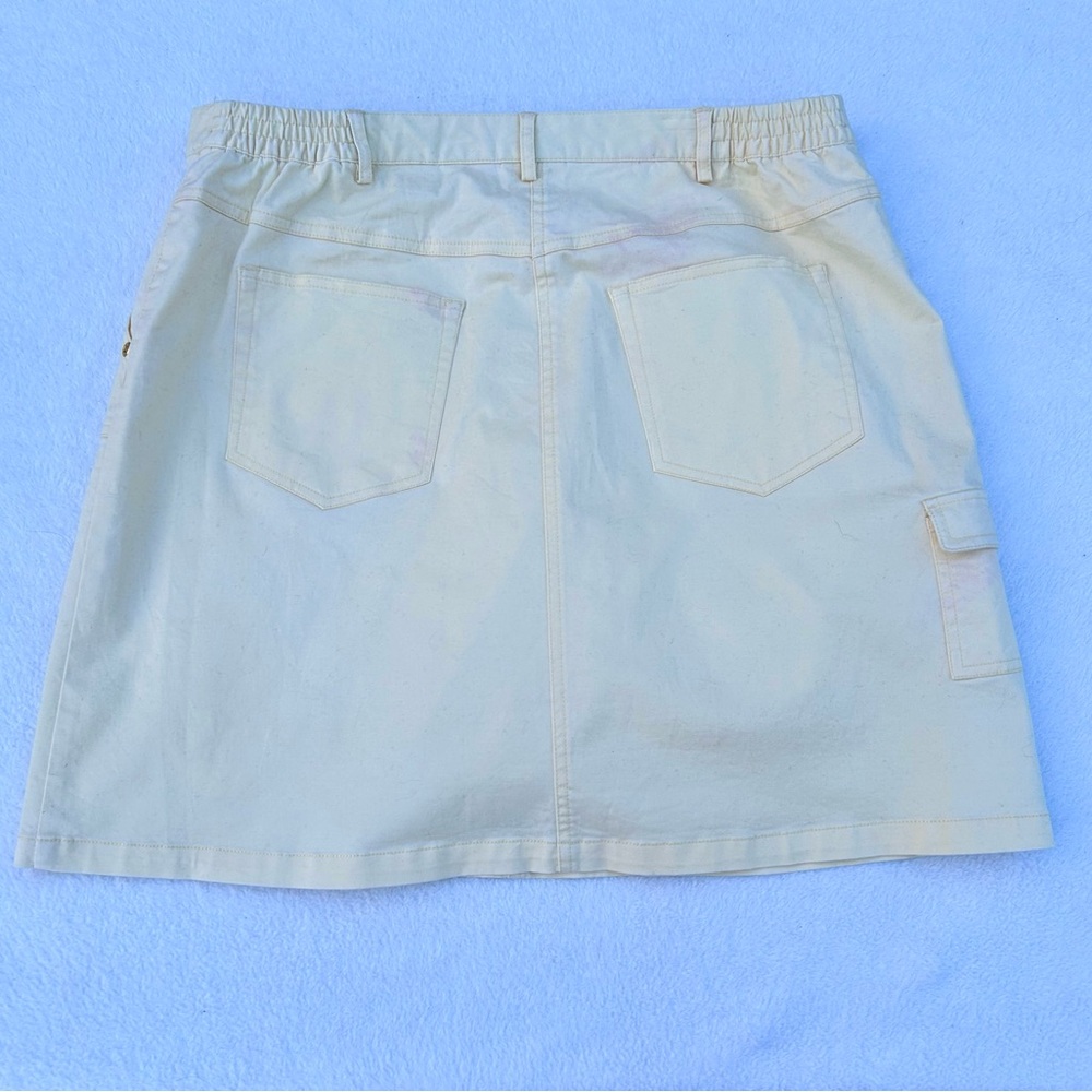 Hearts of Palm Skort Butter Yellow Womens Stretch Pull On Skirt Sz. 14 - Picture 8 of 10